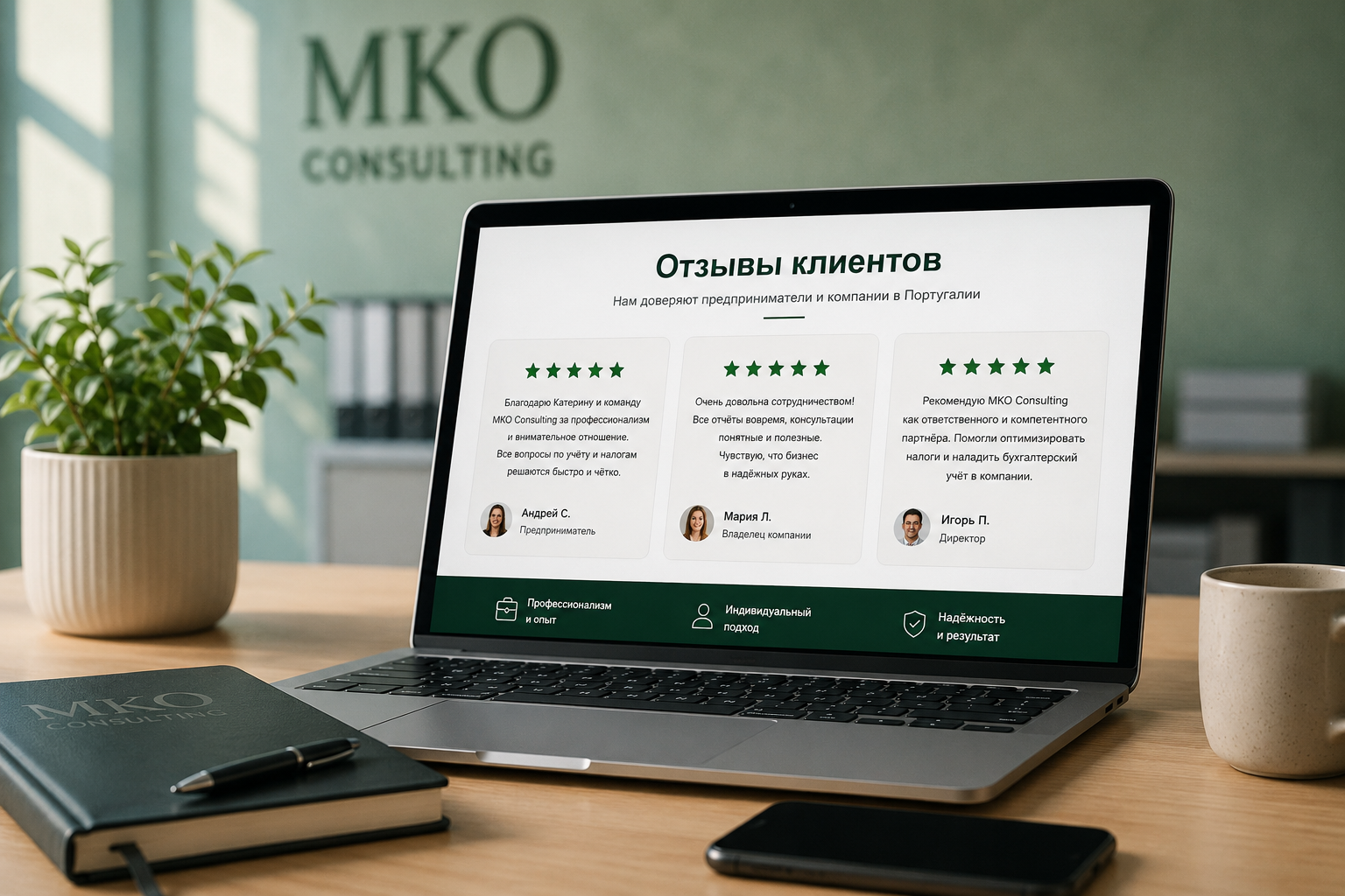 Отзывы клиентов MKO Consulting Portugal